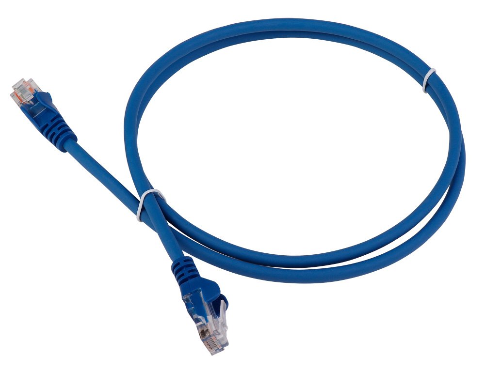 Патч-корд Lanmaster LAN-PC45/U5E-1.5-BL UTP RJ-45 вил.-вилка RJ-45 кат.5E 1.5м синий LSZH