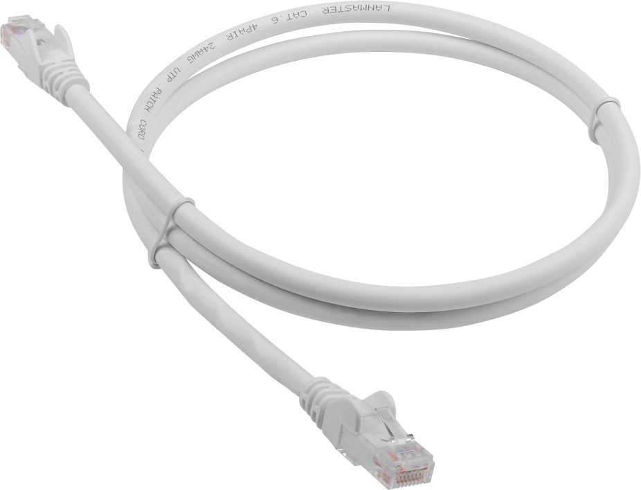 Патч-корд Lanmaster LAN-PC45/U6-1.5-WH UTP RJ-45 вил.-вилка RJ-45 кат.6 1.5м белый LSZH (уп.:1шт)