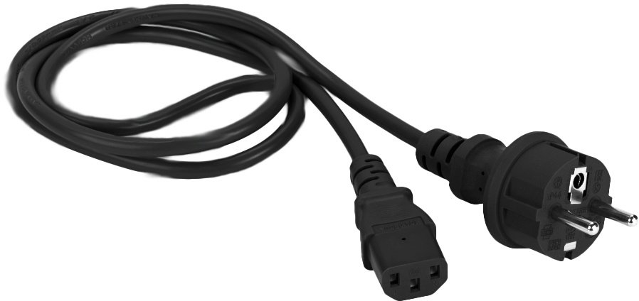 Шнур питания Lanmaster LAN-PP13/SH-0.5-BK C13-Schuko проводник.:3x0.75мм2 0.5м 220В 10А черный