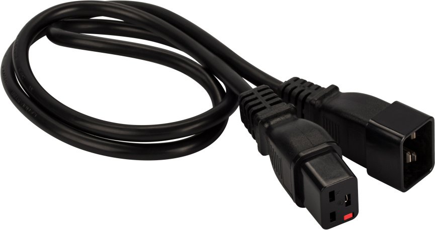 Шнур питания Lanmaster LAN-PP19L/20-3.0-BK C19-C20 проводник.:3x1.5мм2 3м 220В 16А черный