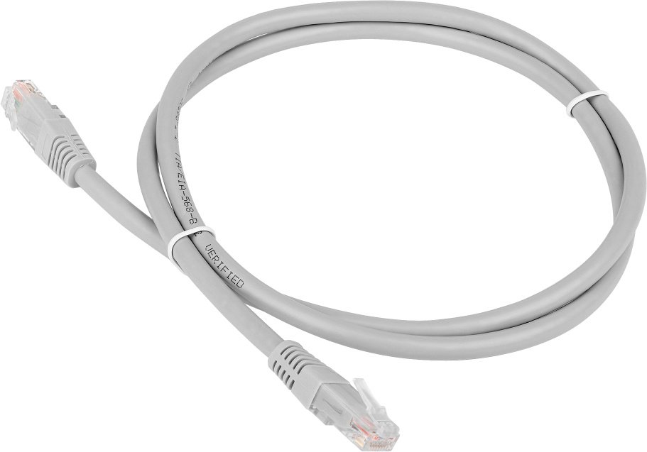 Патч-корд Lanmaster TWT-45-45-5.0/6-GY UTP RJ-45 вил.-вилка RJ-45 кат.6 5м серый ПВХ