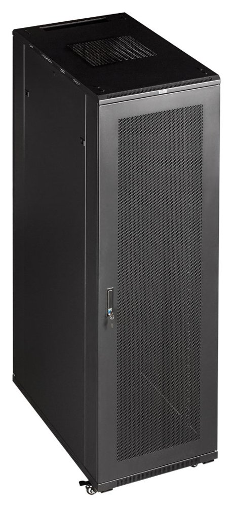 Шкаф коммутационный Lanmaster Business (TWT-CBB-22U-6X10-P1) напольный 22U 600x1000мм пер.дв.перфор. 2 бок.пан. задн.дв.перфор.2-хст. 800кг черный 926мм 65.3кг 1166мм IP20 сталь