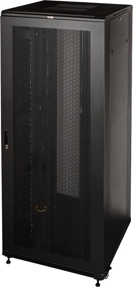 Шкаф серверный Lanmaster Business (TWT-CBB-47U-8X12-P1) напольный 47U 800x1200мм пер.дв.перфор. задн.дв.перфор.2-хст. 2 бок.пан. 800кг черный 1126мм 142.2кг 2277мм IP20 сталь