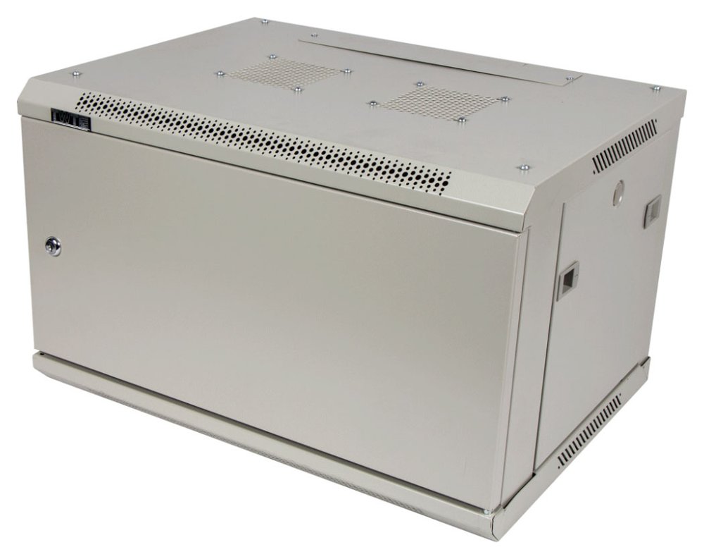 Шкаф коммутационный Lanmaster (TWT-CBWPM-12U-6X6-GY) настенный 12U 600x600мм пер.дв.металл 60кг серый 500мм 29кг 635мм IP20