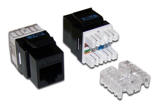 Модуль Lanmaster TWT-OK45UTP/6-BK информ. Keystone RJ45 1 кат.6 UTP черн. (упак.:1шт)