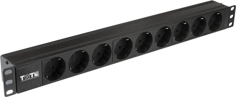 Блок распределения питания Lanmaster TWT-PDU19-16A9P-C20 гор.размещ. 9xSchuko базовые 16A C20