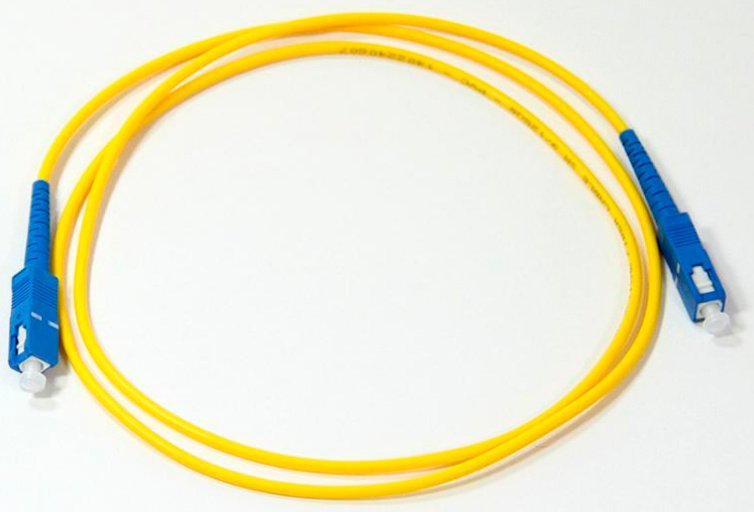 Патч-корд Lanmaster TWT-SC-SC/SU-1.0 1x9/125 OS1/OS2 SC-SC 1м ПВХ желтый