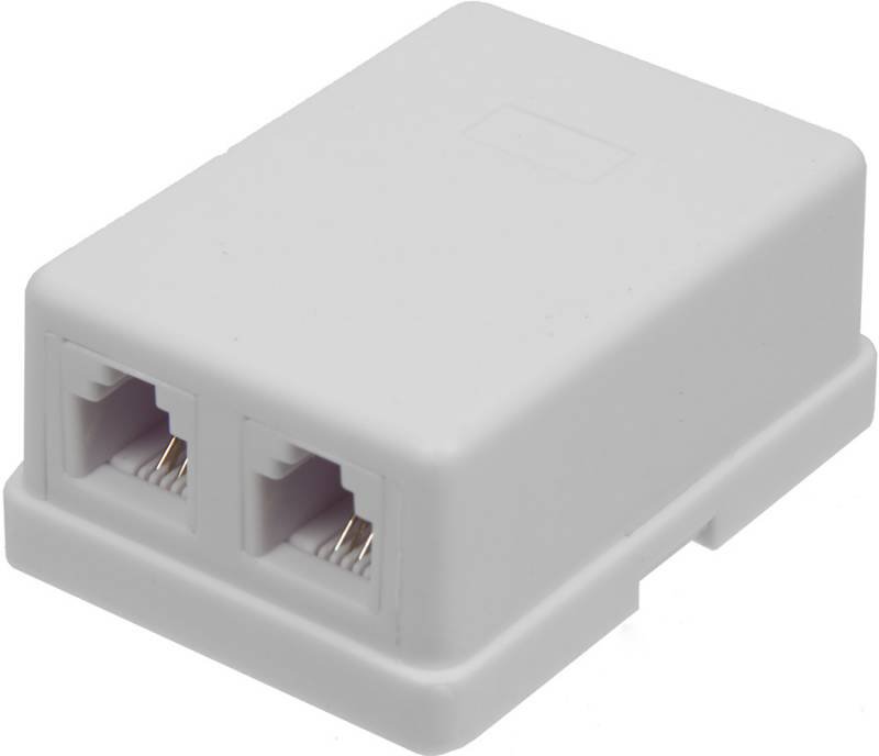 Розетка Lanmaster TWT-SS2-1212-WH телеф. RJ12 бел. (упак.:1шт)