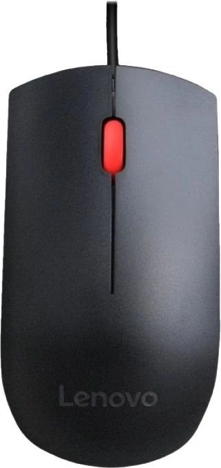 Мышь Lenovo Essential черный оптическая 1600dpi USB 2but (4Y50R20863)