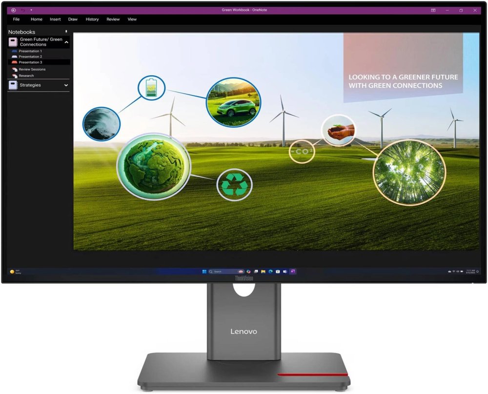 Монитор Lenovo 27" ThinkVision P27q-40 черный IPS LED 16:9 HDMI матовая HAS Piv 1500:1 350cd 178гр/178гр 2560x1440 120Hz DP Quad 2K (1440p) USB 6.4кг
