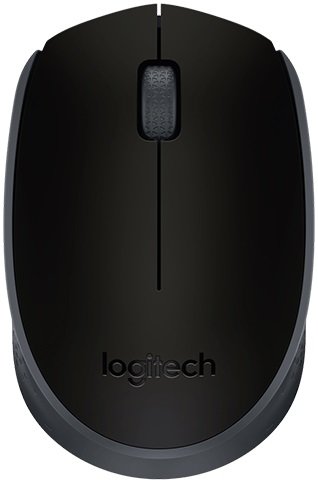 Мышь Logitech M171 черный/серый оптическая 1000dpi беспров. USB для ноутбука 2but (910-004424)