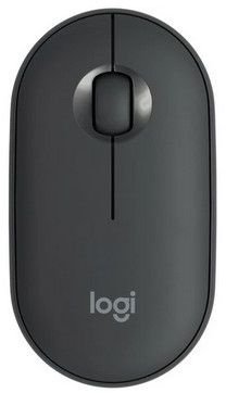 Мышь Logitech Pebble M350 темно-серый оптическая 1000dpi silent беспров. BT/Radio USB для ноутбука 3but (910-005576)