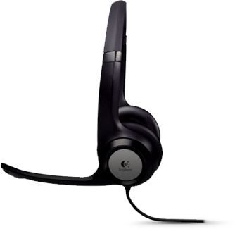 Наушники с микрофоном Logitech H390 черный/серый 1.9м накладные USB оголовье (981-000803)