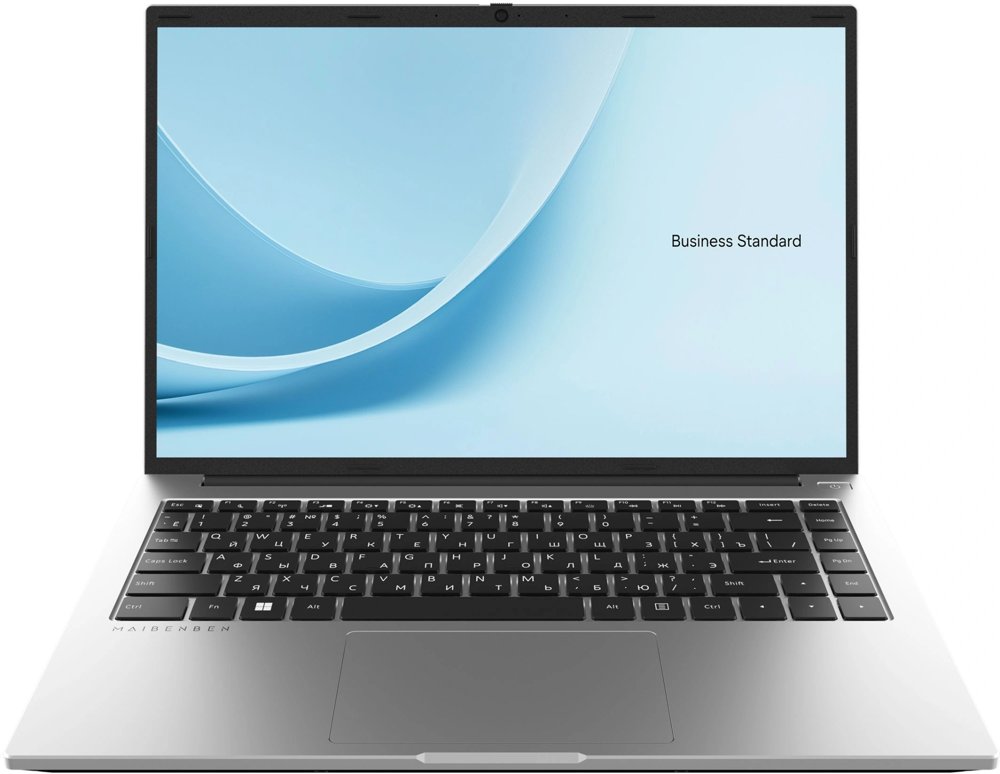 Ноутбук Maibenben B114B-R566UM Ryzen 5 6600H 16Gb SSD512Gb AMD Radeon 660M 14.5" IPS 3K (3072x1920) Windows 11 Pro silver WiFi BT Cam 5151mAh (B114B-R566UMFQSPSRE1)