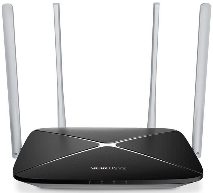 Роутер беспроводной Mercusys AC12 AC1200 10/100BASE-TX черный