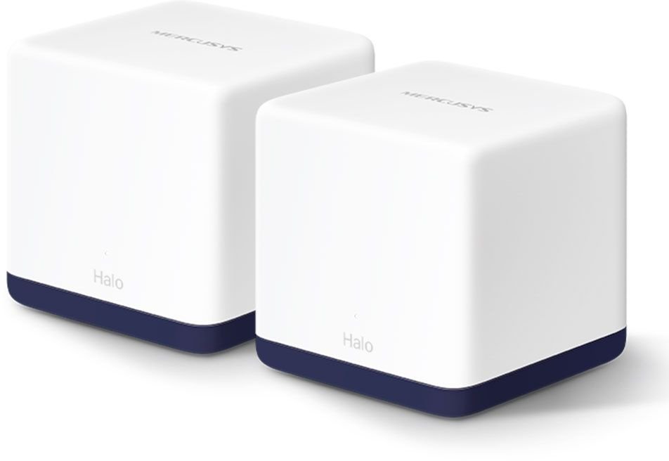 Бесшовный Mesh роутер Mercusys Halo H50G (HALO H50G(2-PACK)) AC1900 10/100/1000BASE-TX белый (упак.:2шт)