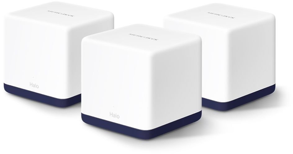 Бесшовный Mesh роутер Mercusys Halo H50G (HALO H50G(3-PACK)) AC1900 10/100/1000BASE-TX белый (упак.:3шт)