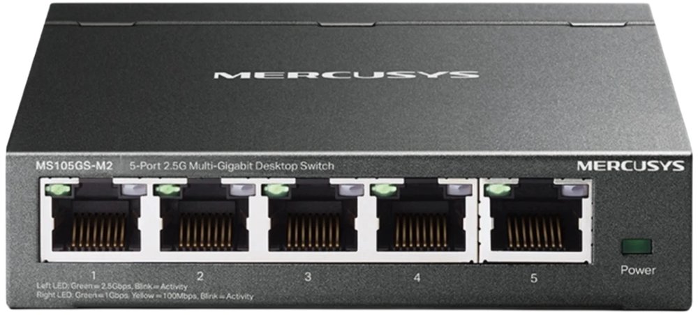 Коммутатор Mercusys MS105GS-M2 (L2) 5x2.5Гбит/с неуправляемый