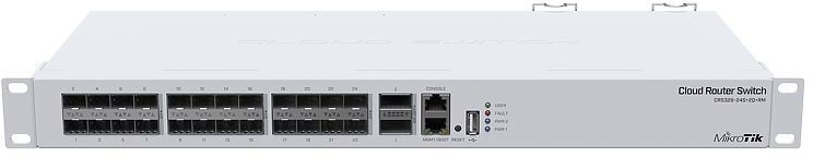 Коммутатор MikroTik CRS326-24S+2Q+RM (L3) 24SFP+ 2xQSFP+ управляемый