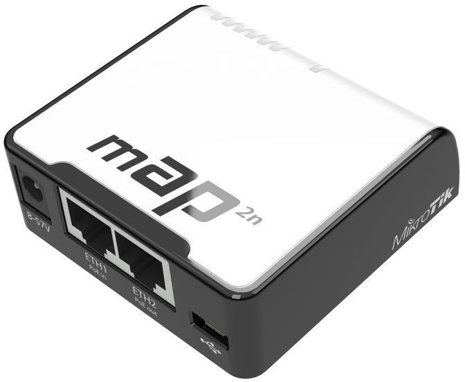 Точка доступа MikroTik mAP (RBMAP2ND) N300 10/100BASE-TX белый