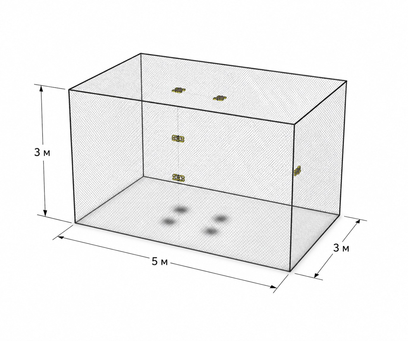 NANOPIX Arena: сетчатый куб 3×5×3м (куб)