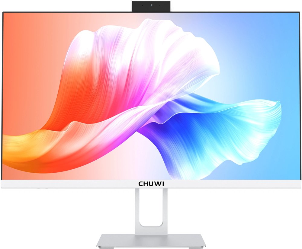 Моноблок Chuwi Unitech 24 23.8" Full HD Ryzen 5 6600H (3.3) 16Gb SSD512Gb 660M Windows 11 Pro GbitEth WiFi BT 48W клавиатура мышь Cam белый 1920x1080