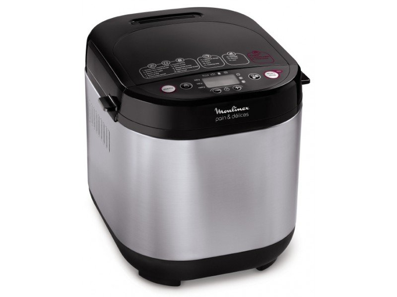 Хлебопечь Moulinex Pain & Delices OW240E30 650Вт серебристый/черный