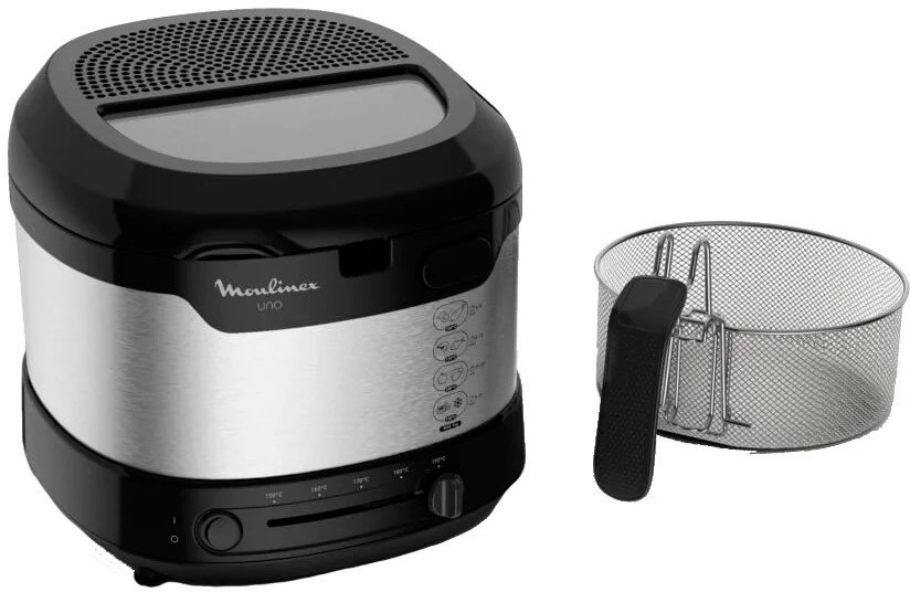 Фритюрница Moulinex AF215D10 1600Вт серебристый/черный