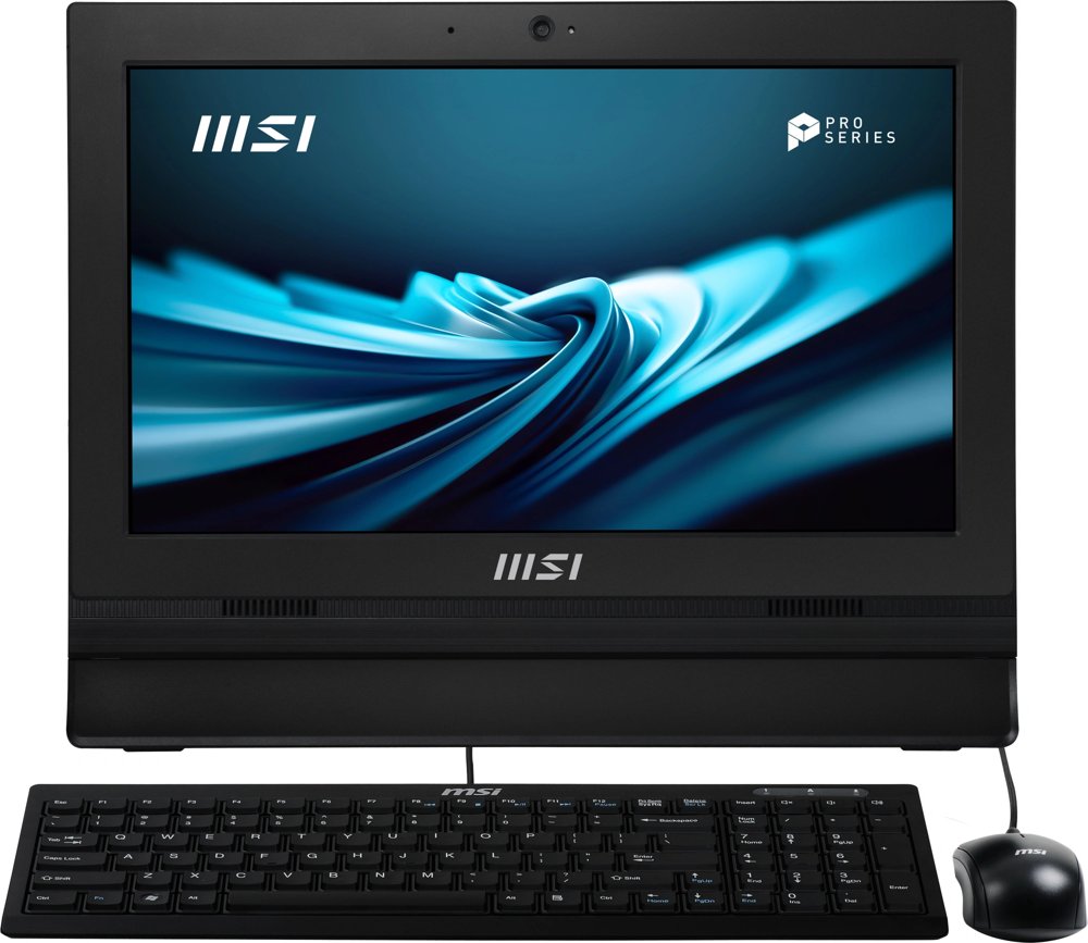 Моноблок MSI Pro AP162T ADL-083XRU 15.6" Full HD Touch N100 (0.8) 8Gb SSD500Gb UHDG CR без ОС 2xGbitEth WiFi BT 65W клавиатура мышь Cam черный 1920x1080