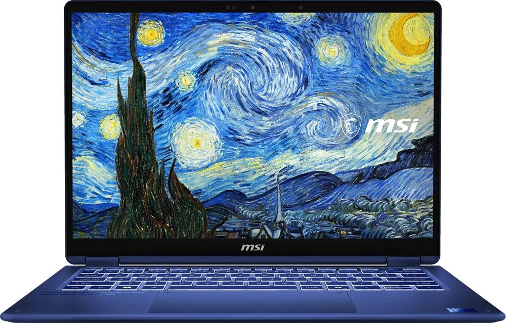 Ноутбук MSI Prestige 14 Flip AI+ The Starry Night-400RUY Core Ultra X9 378H 32Gb SSD1Tb Intel Arc 14" OLED Touch FHD+ (1920x1200) Windows 11 Pro picture WiFi BT Cam (9S7-14T235-400)