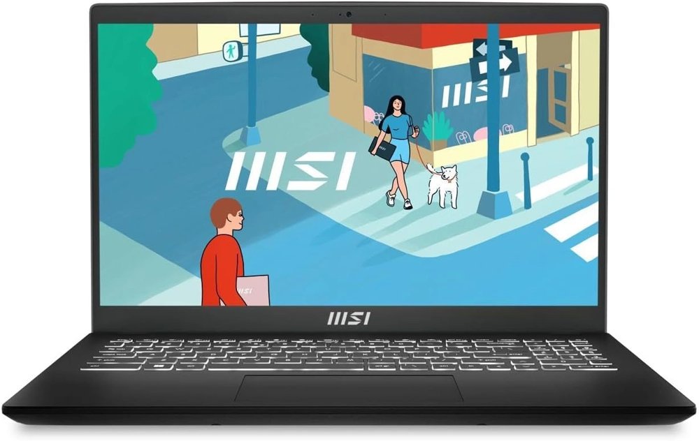 Ноутбук MSI Modern 15 H B13M-010US Core i9 13900H 32Gb SSD1Tb Intel Iris Xe graphics 15.6" IPS FHD (1920x1080) Windows 11 Home Multi Language black WiFi BT Cam (9S7-15H411-018)