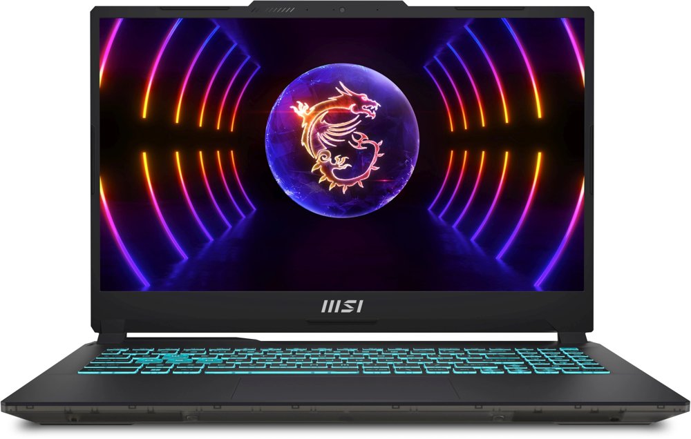 Ноутбук MSI Cyborg 15 A12VF-2064CA Core i7 12650H 16Gb SSD512Gb NVIDIA GeForce RTX4060 8Gb 15.6" IPS FHD (1920x1080) Windows 11 Home Multi Language black WiFi BT Cam (9S7-15K111-2064)