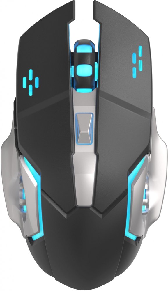 Мышь Оклик 770GW черный/серебристый оптическая 3600dpi беспров. USB для ноутбука 6but