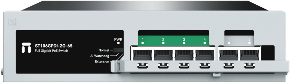 Коммутатор Netis ST106GPDI-2G-65 (L2) 6x1Гбит/с 4PoE+ 55W неуправляемый
