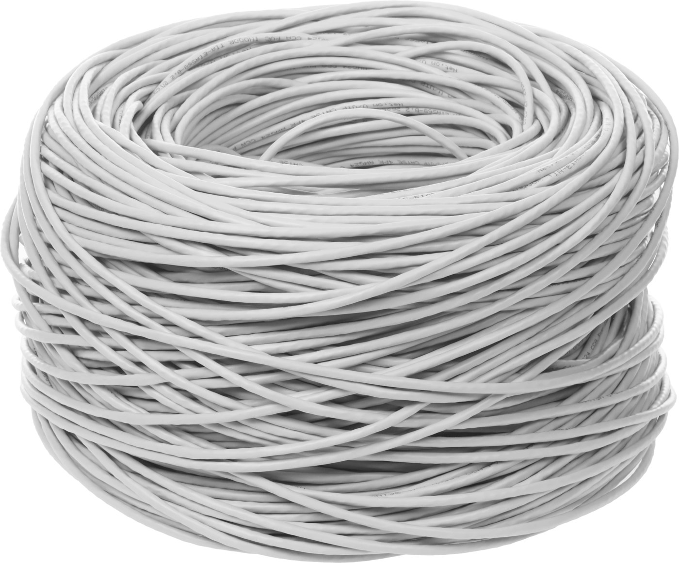 Кабель сетевой информационный NetOn 01-0302 кат.5E UTP 4 пары 24AWG PVC внутренний 305м серый, фото 2