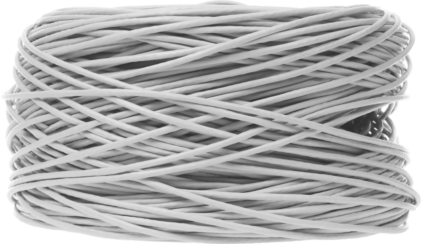 Кабель сетевой информационный NetOn 01-0302 кат.5E UTP 4 пары 24AWG PVC внутренний 305м серый, фото 3