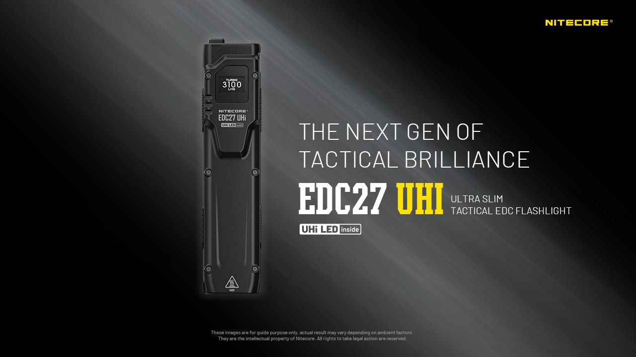 Фонарь ручной Nitecore EDC27 Uhi