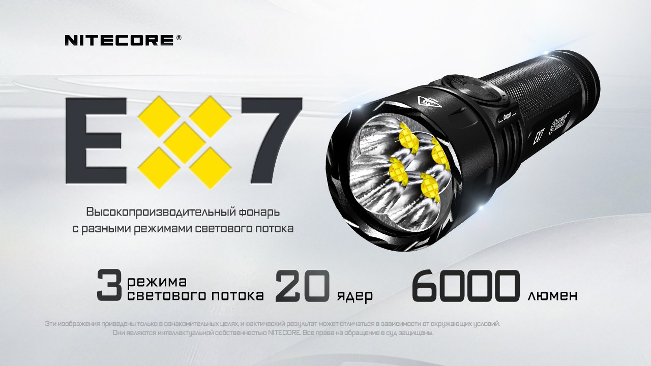 Фонарь ручной Nitecore EX7