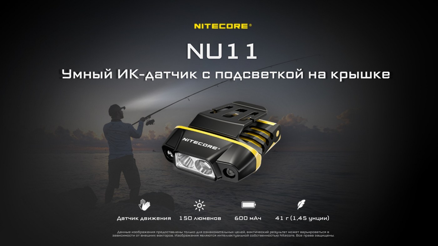 Фонарь налобный Nitecore NU11