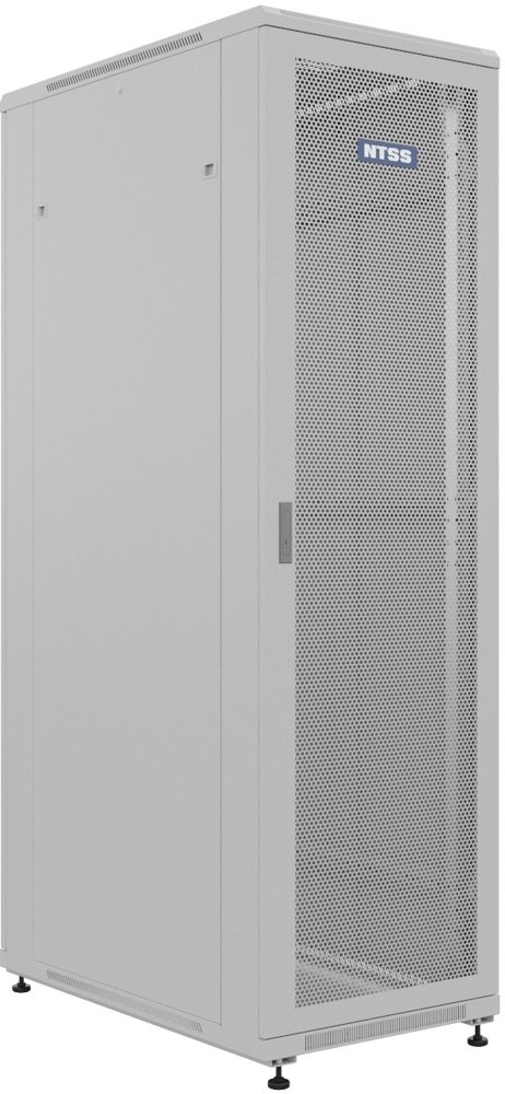 Шкаф серверный NTSS Премиум (NTSS-R42U80100PD/PDD) напольный 42U 800x1000мм пер.дв.перфор. задн.дв.перфор.2-хст. 900кг серый 910мм 122кг 1987мм IP20 сталь
