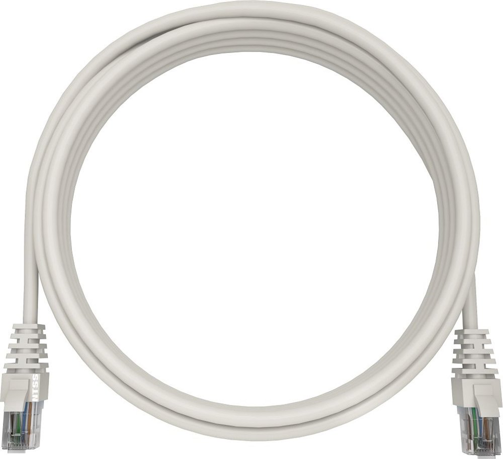 Патч-корд NTSS NTSS-PC-UTP-RJ45-5e-5.0-LSZH-WT UTP RJ-45 вил.-вилка RJ-45 кат.5E 5м белый LSZH 26AWG