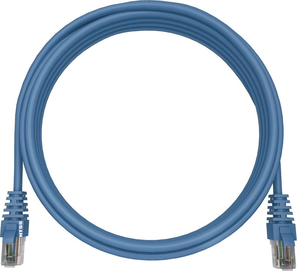 Патч-корд NTSS NTSS-PC-UTP-RJ45-5e-20.0-LSZH-BU UTP RJ-45 вил.-вилка RJ-45 кат.5E 20м синий LSZH 26AWG