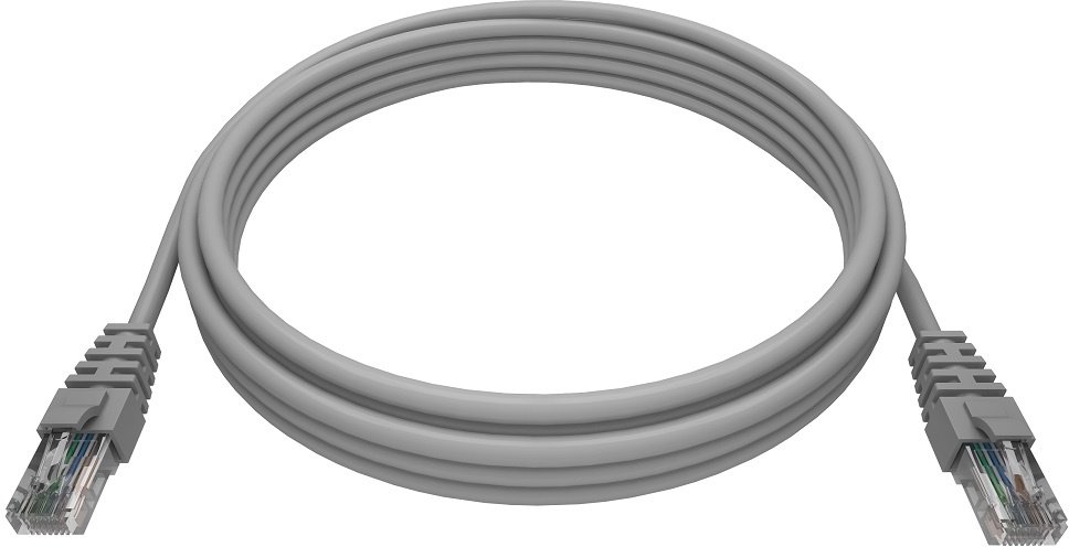 Патч-корд NTSS NTSS-PC-UTP-RJ45-5e-0.3-LSZH-GY UTP RJ-45 вил.-вилка RJ-45 кат.5E 0.3м серый LSZH 26AWG