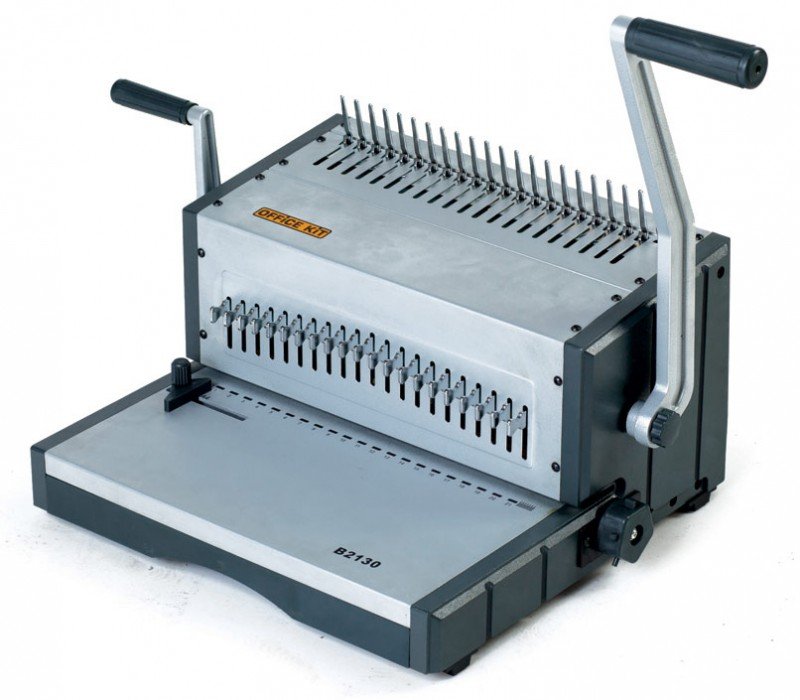 Переплетчик Office Kit B2130 A4/перф.30л.сшив/макс.500л./пластик.пруж. (4.5-51мм)
