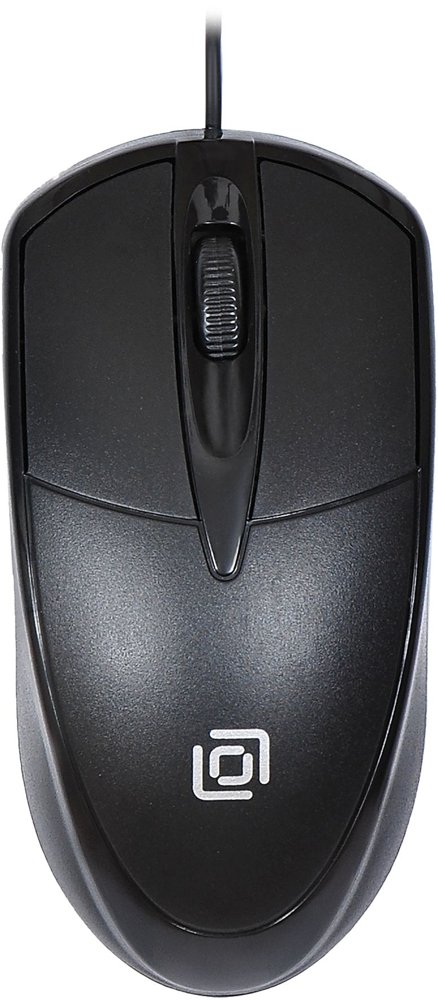 Мышь Оклик 125M черный оптическая 1200dpi USB 3but (1175317)