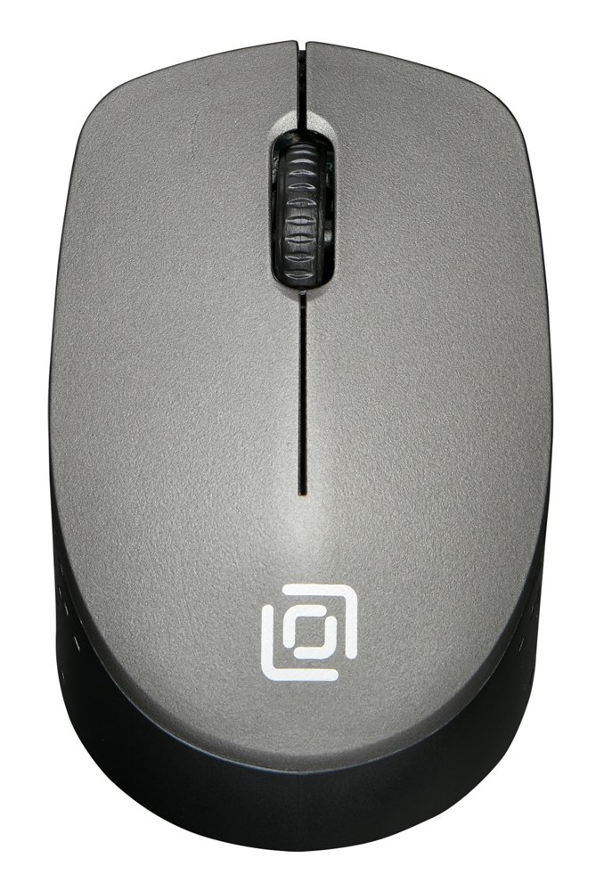 Мышь Оклик 486MW черный/серый оптическая 1600dpi беспров. USB для ноутбука 3but (1196552)
