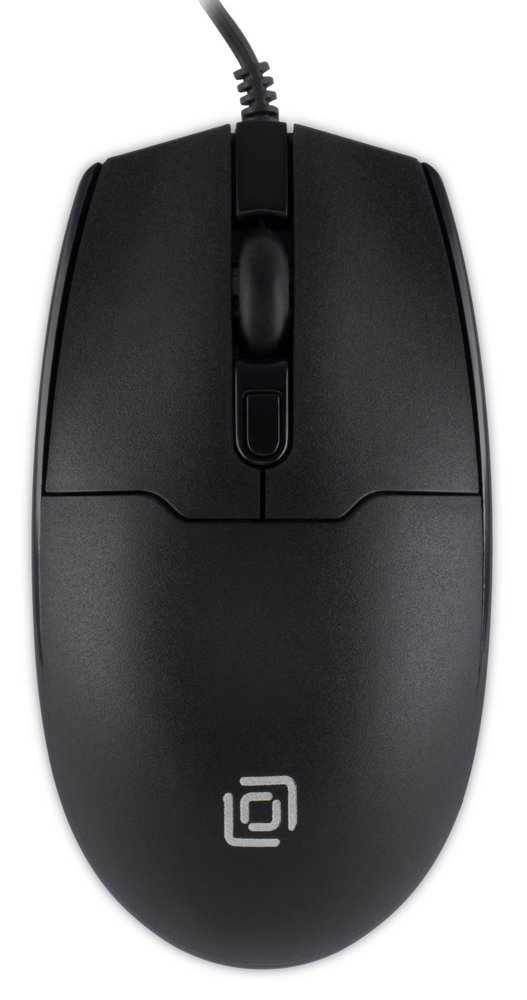 Мышь Оклик 147M черный оптическая 2000dpi USB 4but (1454525)