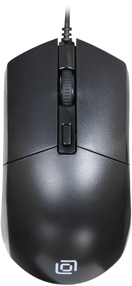 Мышь Оклик 207M черный оптическая 2400dpi USB 4but (1474598)