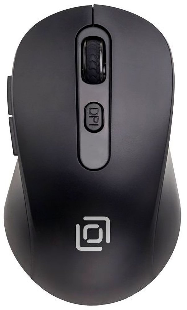 Мышь Оклик 677MW черный оптическая 1600dpi беспров. USB 6but (1520859)