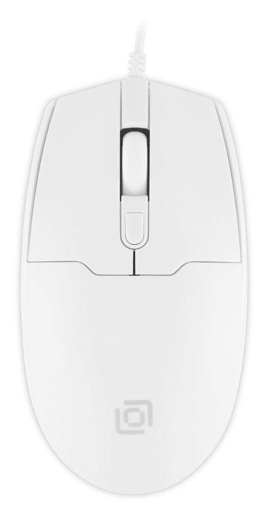 Мышь Оклик 147M белый оптическая 2000dpi USB 4but (1868746)